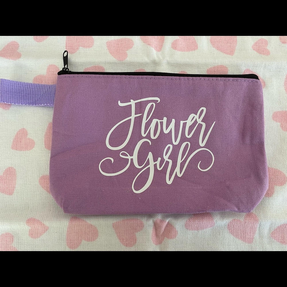 Flower girl make up bag